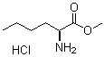 L-正亮氨酸甲酯盐酸盐分子结构 (CAS 3844-54-0)