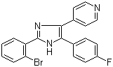 4-[2-(2-溴苯基)-5-(4-氟苯基)-1H-咪唑-4-基]吡啶分子结构 (CAS 384820-17-1)