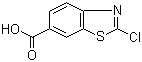 2-氯-6-苯并噻唑羧酸分子结构 (CAS 3855-95-6)