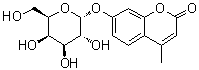 7-(alpha-D-Galactopyranosyloxy)-4-methyl-2H-1-benzopyran-2-one molecular structure (CAS 38597-12-5)