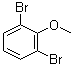 2,6-二溴苯甲醚分子结构 (CAS 38603-09-7)