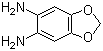1,3-苯并二恶茂-5,6-二胺分子结构 (CAS 38608-07-0)