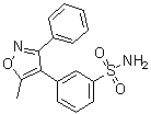 3-(5-甲基-3-苯基-4-异恶唑基)苯磺酰胺分子结构 (CAS 386273-25-2)