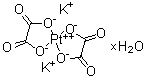 二草酸铂酸二钾盐水合物分子结构 (CAS 38685-12-0)