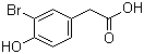3-溴-4-羟基苯乙酸分子结构 (CAS 38692-80-7)