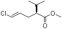 (2S,4E)-5-氯-2-异丙基戊-4-烯酸甲酯分子结构 (CAS 387353-77-7)