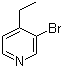 3-溴-4-乙基吡啶分子结构 (CAS 38749-76-7)