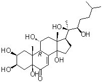 米乐甾酮 A分子结构 (CAS 38778-30-2)