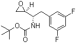 [(1S)-2-(3,5-二氟苯基)-1-[(2S)-环氧乙烷基]乙基]氨基甲酸叔丁酯分子结构 (CAS 388071-27-0)