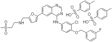 二对甲苯磺酸拉帕替尼分子结构 (CAS 388082-77-7)