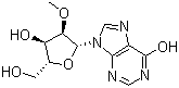 结构式 CAS# 3881-21-8, 2'-O-甲基肌苷
