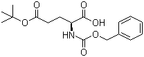 N-苄氧羰基-L-谷氨酸 5-叔丁酯分子结构 (CAS 3886-08-6)