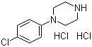 结构式 CAS# 38869-46-4, 1-(4-氯苯基)哌嗪盐酸盐; 对氯苯基哌嗪盐酸盐