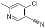 4-Chloro-6-methyl-3-pyridinecarbonitrile molecular structure (CAS 38875-76-2)