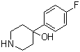 4-(4-氟苯基)-4-哌啶醇分子结构 (CAS 3888-65-1)