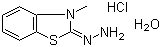 3-甲基-2-苯并噻唑啉酮腙盐酸盐水合物分子结构 (CAS 38894-11-0)