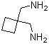 1,1-环丁烷二甲胺分子结构 (CAS 38932-71-7)