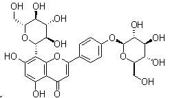 牡荆碱 4'-葡糖苷分子结构 (CAS 38950-94-6)
