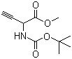 2-[叔丁氧羰基]氨基]-3-丁炔酸甲酯分子结构 (CAS 389599-84-2)