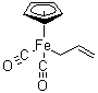 (eta1-烯丙基)二羰基(eta5-环戊二烯基)铁分子结构 (CAS 38960-10-0)