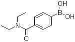 4-(N,N-二乙氨甲酰基)苯硼酸分子结构 (CAS 389621-80-1)