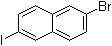 2-溴-6-碘萘分子结构 (CAS 389806-32-0)