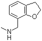 2,3-二氢-N-甲基-7-苯并呋喃甲胺分子结构 (CAS 389845-43-6)