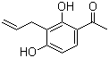 1-(3-烯丙基-2,4-二羟基苯基)乙酮分子结构 (CAS 38987-00-7)