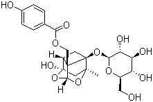 氧化芍药苷分子结构 (CAS 39011-91-1)