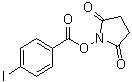 1-[(4-碘苯甲酰基)氧基]-2,5-吡咯烷二酮分子结构 (CAS 39028-25-6)