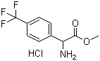 2-氨基-2-[4-(三氟甲基)苯基]乙酸甲酯盐酸盐分子结构 (CAS 390815-48-2)