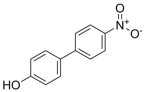 4-羟基-4'-硝基联苯分子结构 (CAS 3916-44-7)