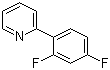2-(2,4-二氟苯基)吡啶分子结构 (CAS 391604-55-0)