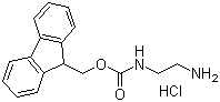N-芴甲氧羰基乙二胺盐酸盐分子结构 (CAS 391624-46-7)