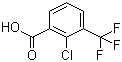 2-氯-3-(三氟甲基)苯甲酸分子结构 (CAS 39226-97-6)