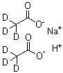 二(三氘乙酸)氢钠盐分子结构 (CAS 39230-37-0)