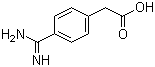 4-脒基苯乙酸分子结构 (CAS 39244-83-2)