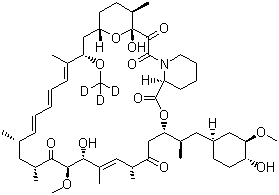 三氘代雷帕霉素分子结构 (CAS 392711-19-2)
