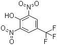 2,6-二硝基-4-(三氟甲基)苯酚分子结构 (CAS 393-77-1)