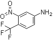 3-硝基-4-(三氟甲基)苯胺分子结构 (CAS 393-80-6)