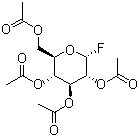 四乙酰基-alpha-D-葡萄糖氟化物分子结构 (CAS 3934-29-0)