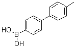 (4'-甲基[1,1'-联苯]-4-基)硼酸分子结构 (CAS 393870-04-7)