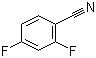 2,4-二氟苯腈分子结构 (CAS 3939-09-1)