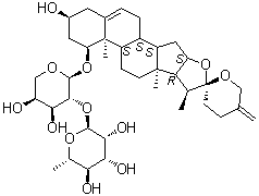 去葡假叶树素分子结构 (CAS 39491-37-7)