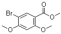 5-溴-2,4-二甲氧基苯甲酸甲酯分子结构 (CAS 39503-51-0)