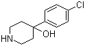 4-(4-氯苯基)-4-羟基哌啶分子结构 (CAS 39512-49-7)