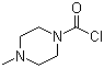 structure of CAS# 39539-66-7, 4-Methylpiperazine-1-carbonyl chloride;4-Methyl-1-chlorocarbonylpiperazine