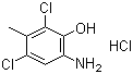 2-Amino-4,6-dichloro-5-methylphenol hydrochloride molecular structure (CAS 39549-31-0)