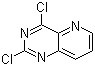 2,4-二氯吡啶并[3,2-d]嘧啶分子结构 (CAS 39551-54-7)