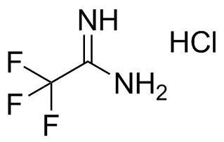 2,2,2-三氟乙酰胺脒盐酸盐分子结构 (CAS 39560-95-7)